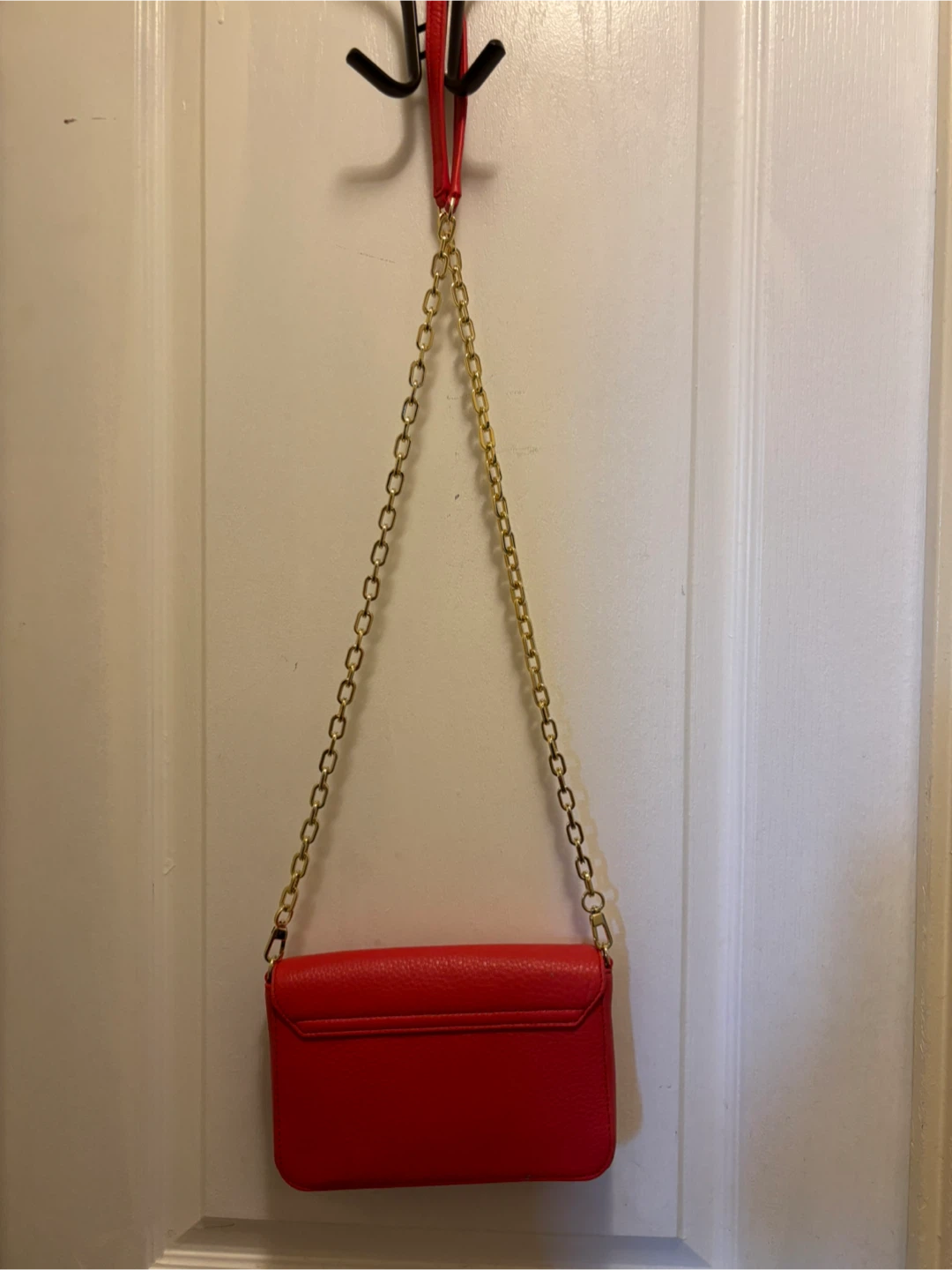 Tory Burch Red Leather Chain Crossbody Bag - photo 5