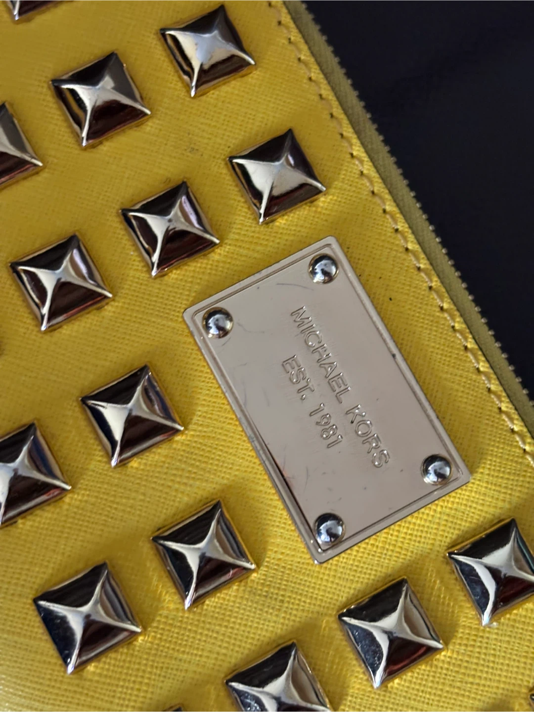Michael Kors yellow studded wallet - photo 3