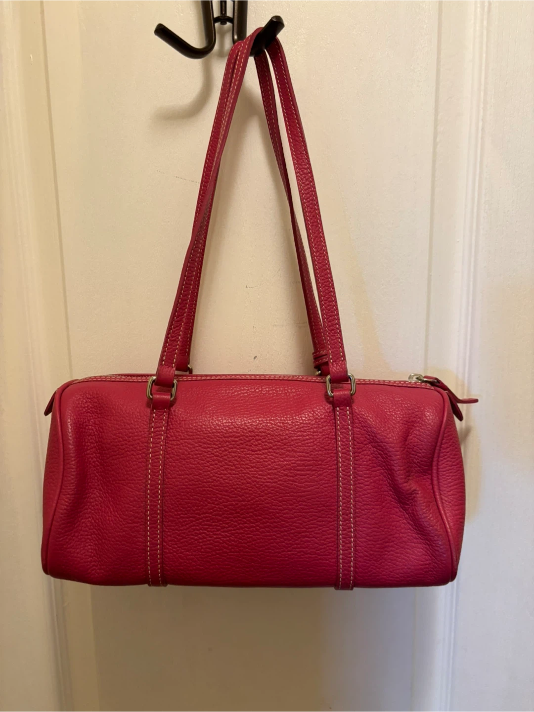 Dooney & Bourke Pink Pebbled Leather Shoulder Bag - photo 3