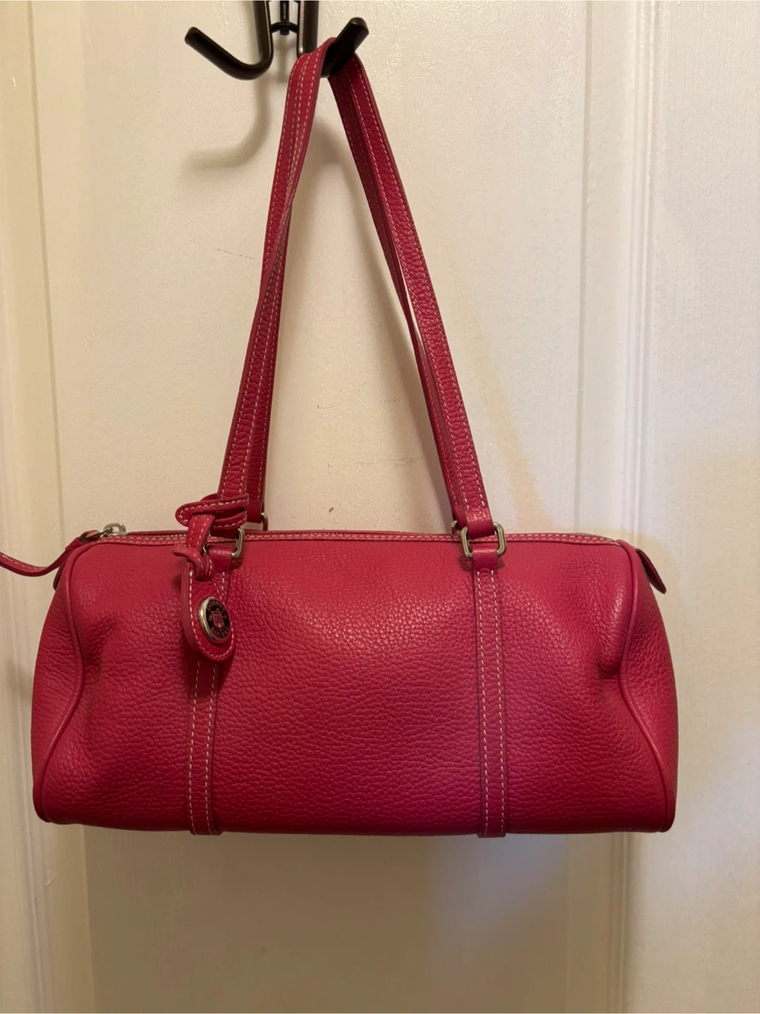 Dooney & Bourke Pink Pebbled Leather Shoulder Bag - photo 4