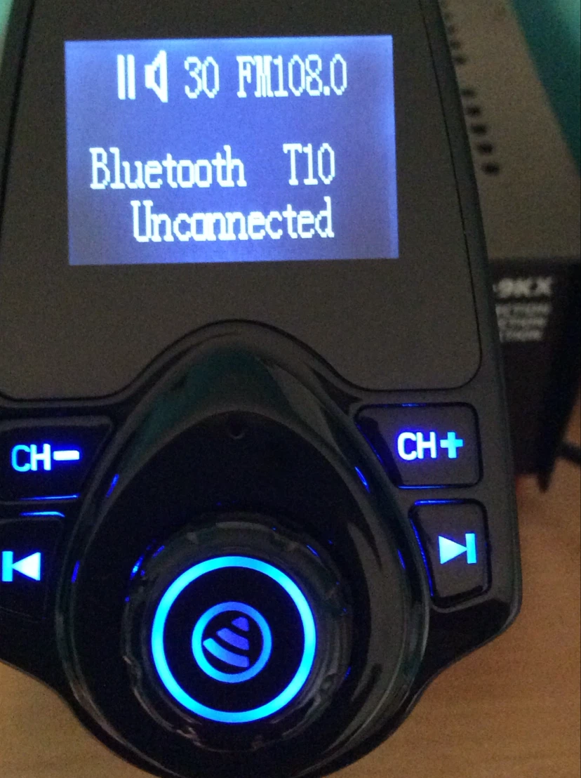 T10 Car Wireless MP3 Bluetooth FM Transmitter - photo 3