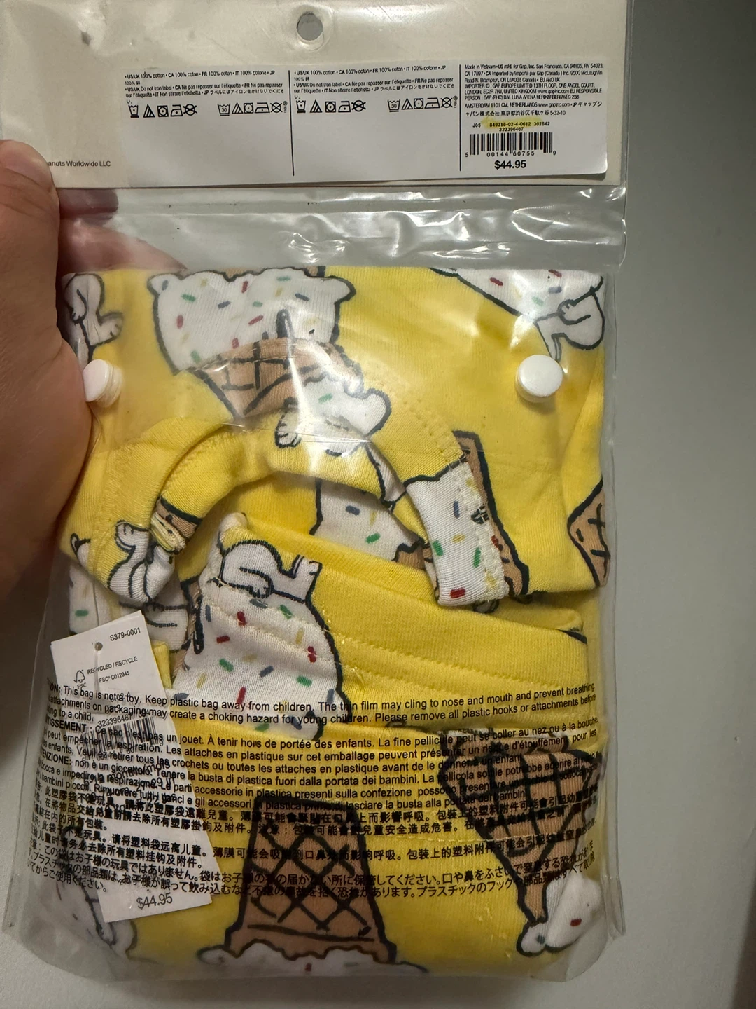Baby Gap Peanuts Pyjama Set - photo 2