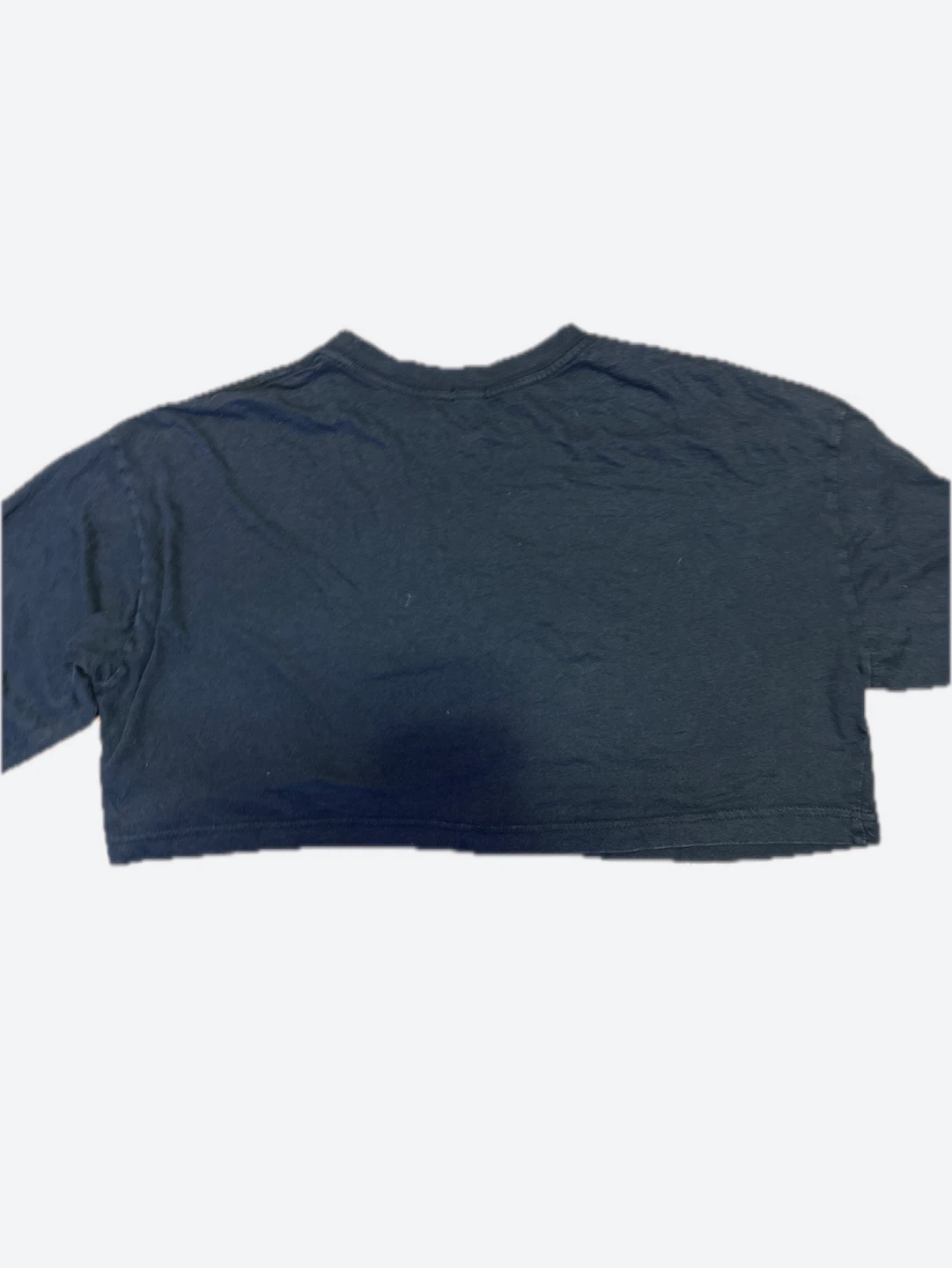 Baggy Dark Grey Cropped Long Sleeve Shirt - photo 2