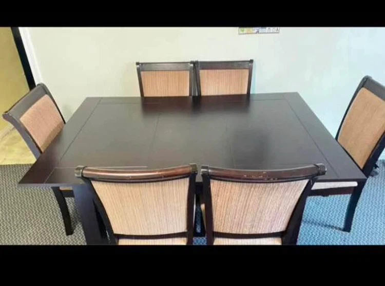 6 chair with table - photo 2