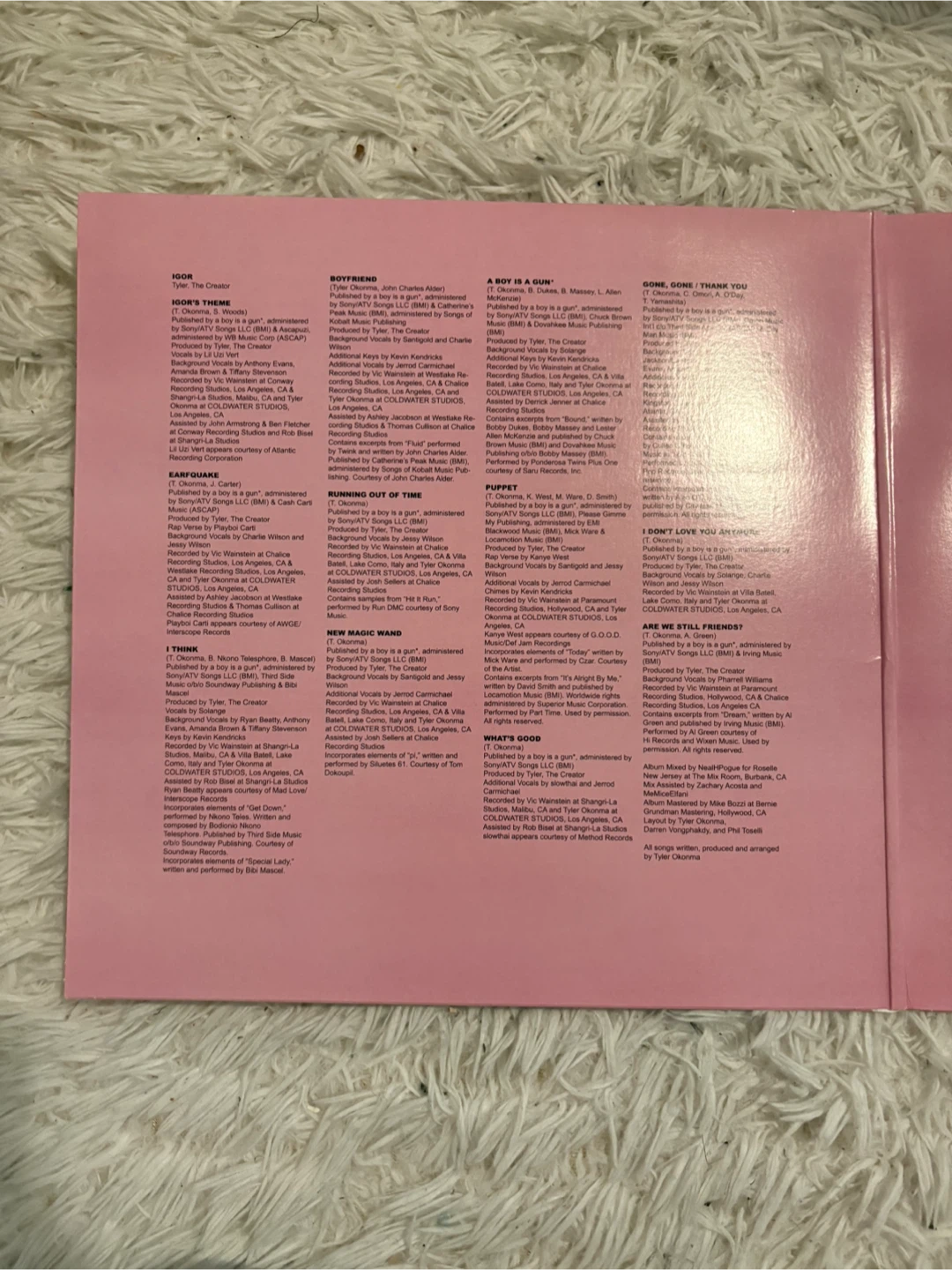 Tyler, The Creator IGOR Vinyl Record - photo 2