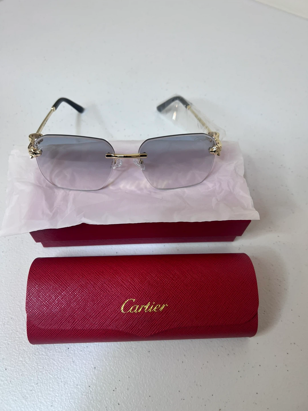 Stylish  Rimless Sunglasses with Case unisex - photo 2