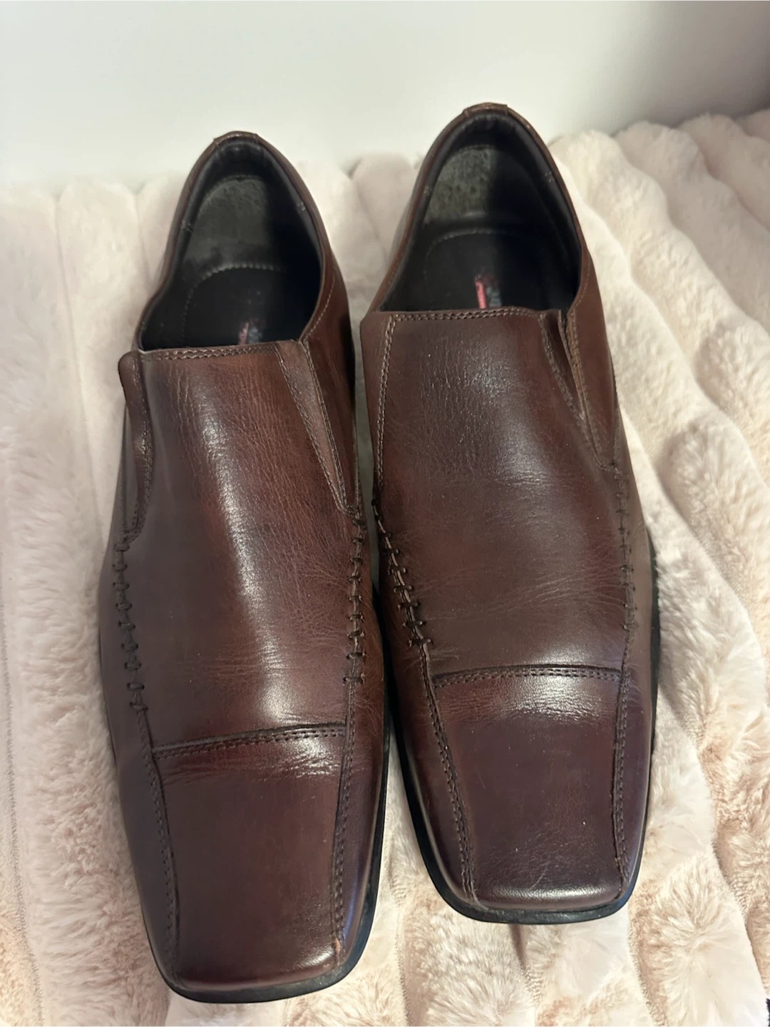 Brown men’s dress shoes