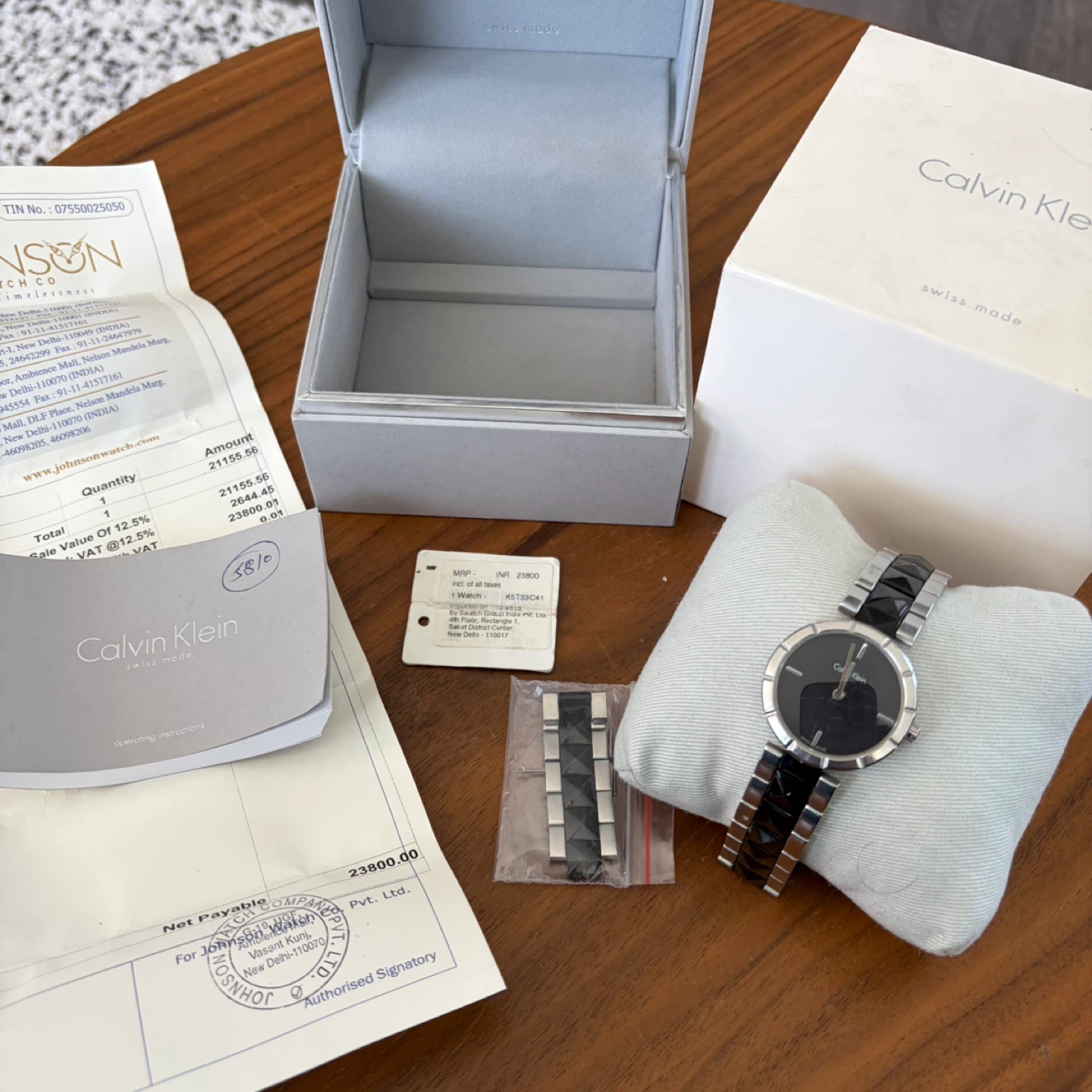 Calvin Klein Women’s Watch with Silver & Black Bracelet - photo 3