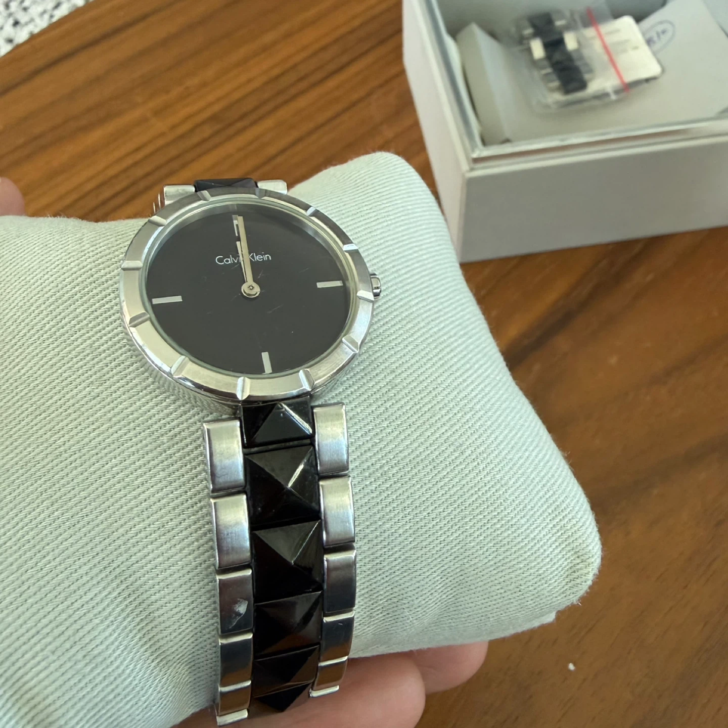 Calvin Klein Women’s Watch with Silver & Black Bracelet