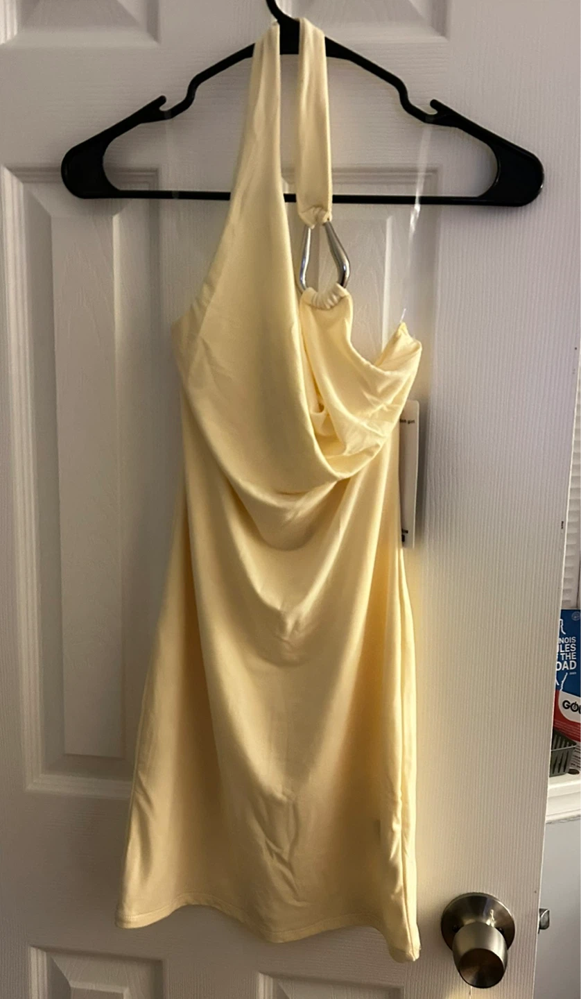 Madden Girl Yellow Halter Dress - XS