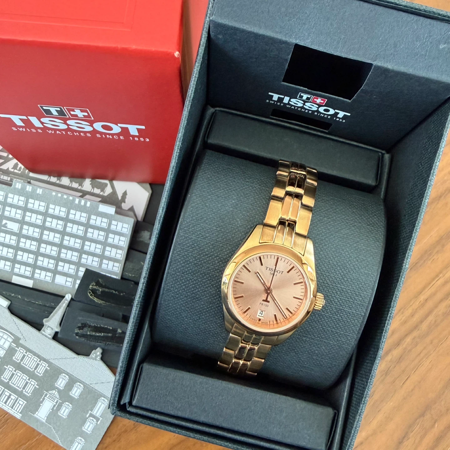 Tissot PR100 Rose Gold Women's Watch