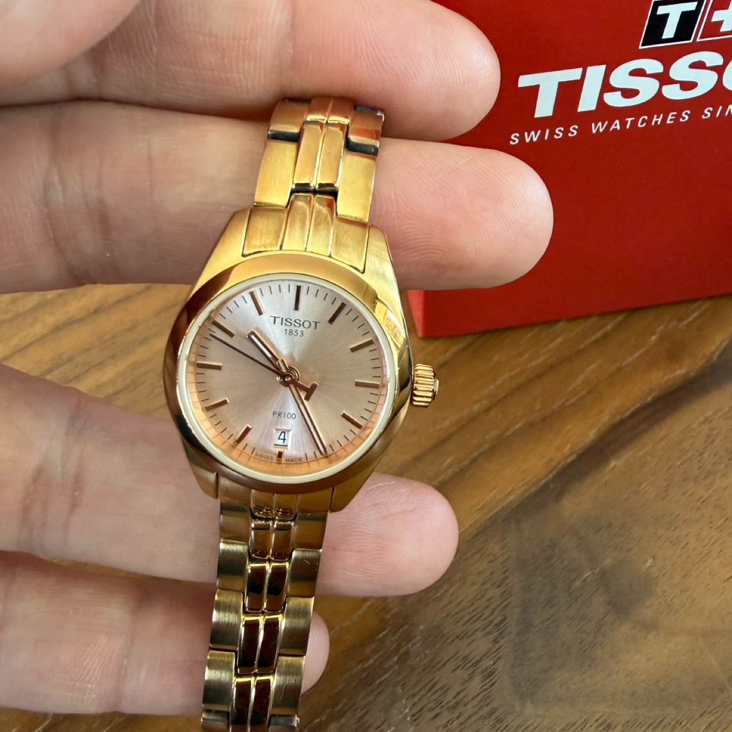 Tissot PR100 Rose Gold Women's Watch - photo 4