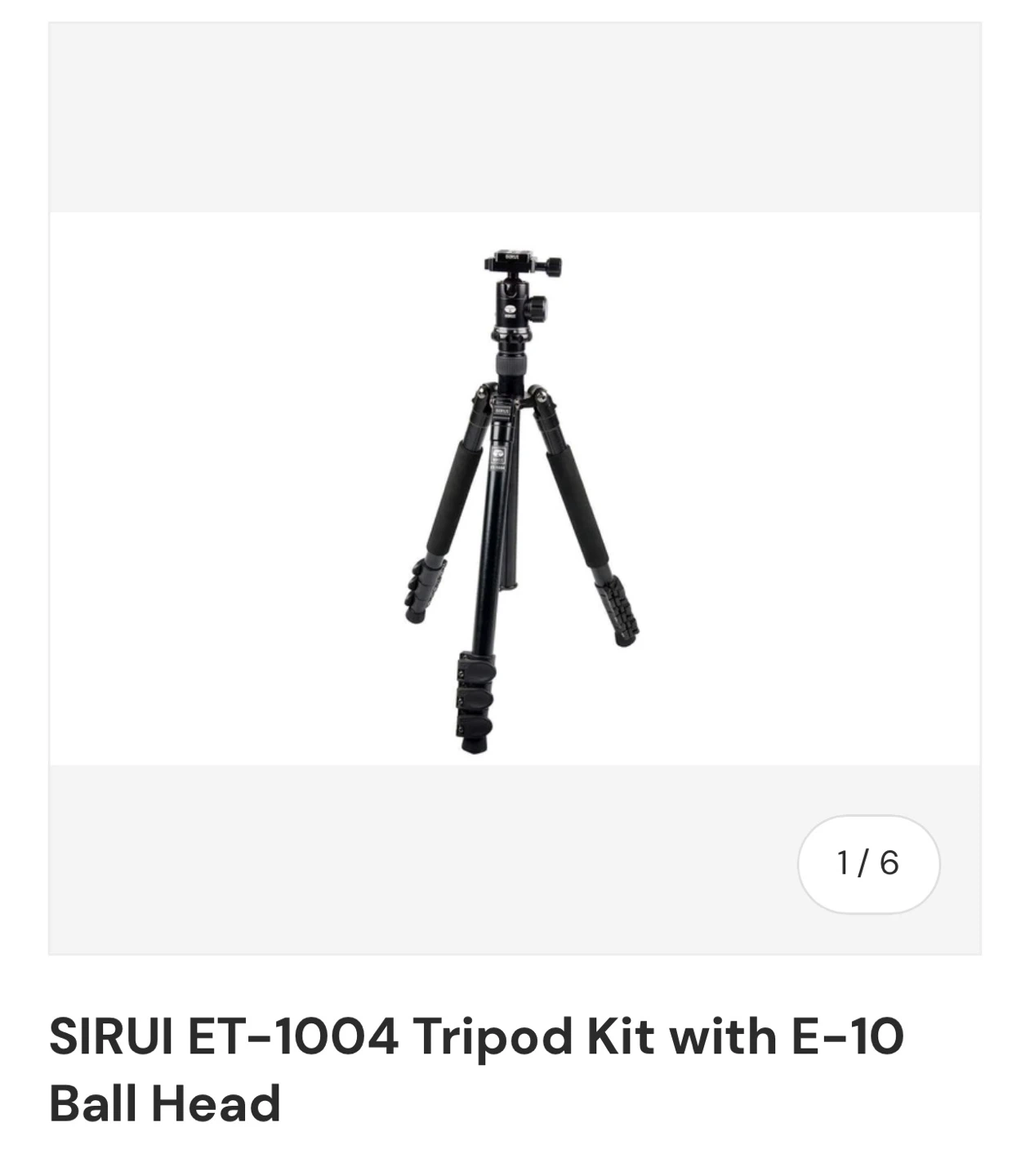 SIRUI ET-1004 Tripod Kit with E-10 Ball Head - photo 4