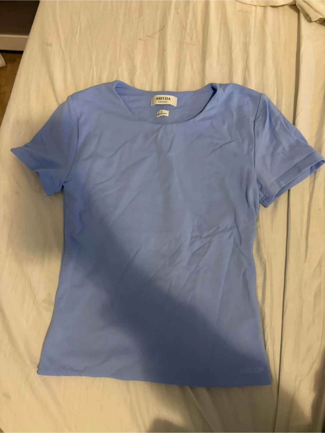 Aritzia Contour Short Sleeve Top – Light Blue 🩵