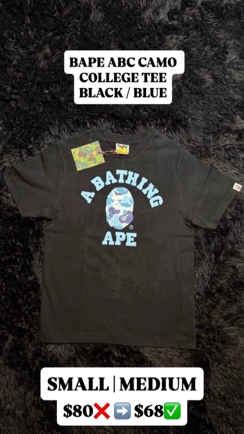 BAPE College Tee - Black