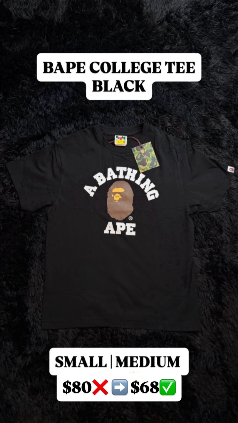 BAPE College Tee - Black - photo 2