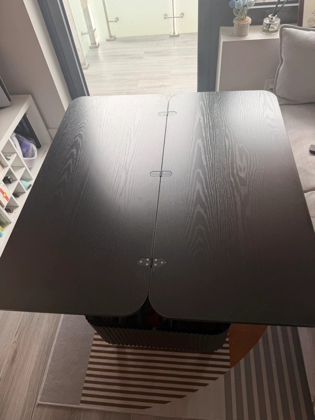 Black wood lift top coffee table - photo 4