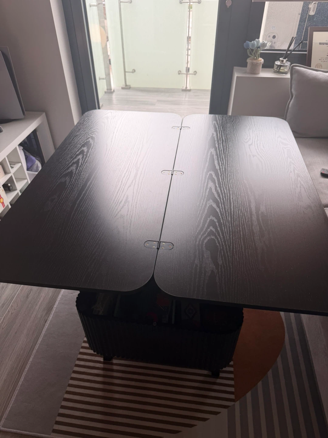 Black wood lift top coffee table - photo 5