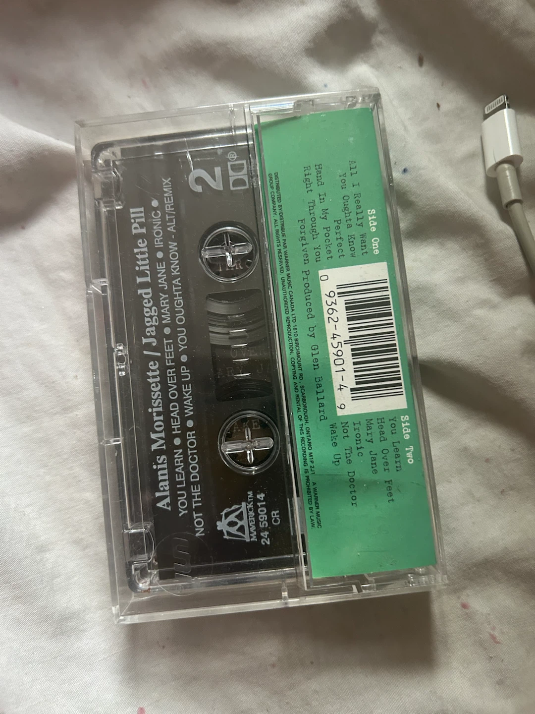 Alanis Morissette - Jagged Little Pill Cassette Tape (1995) - photo 2
