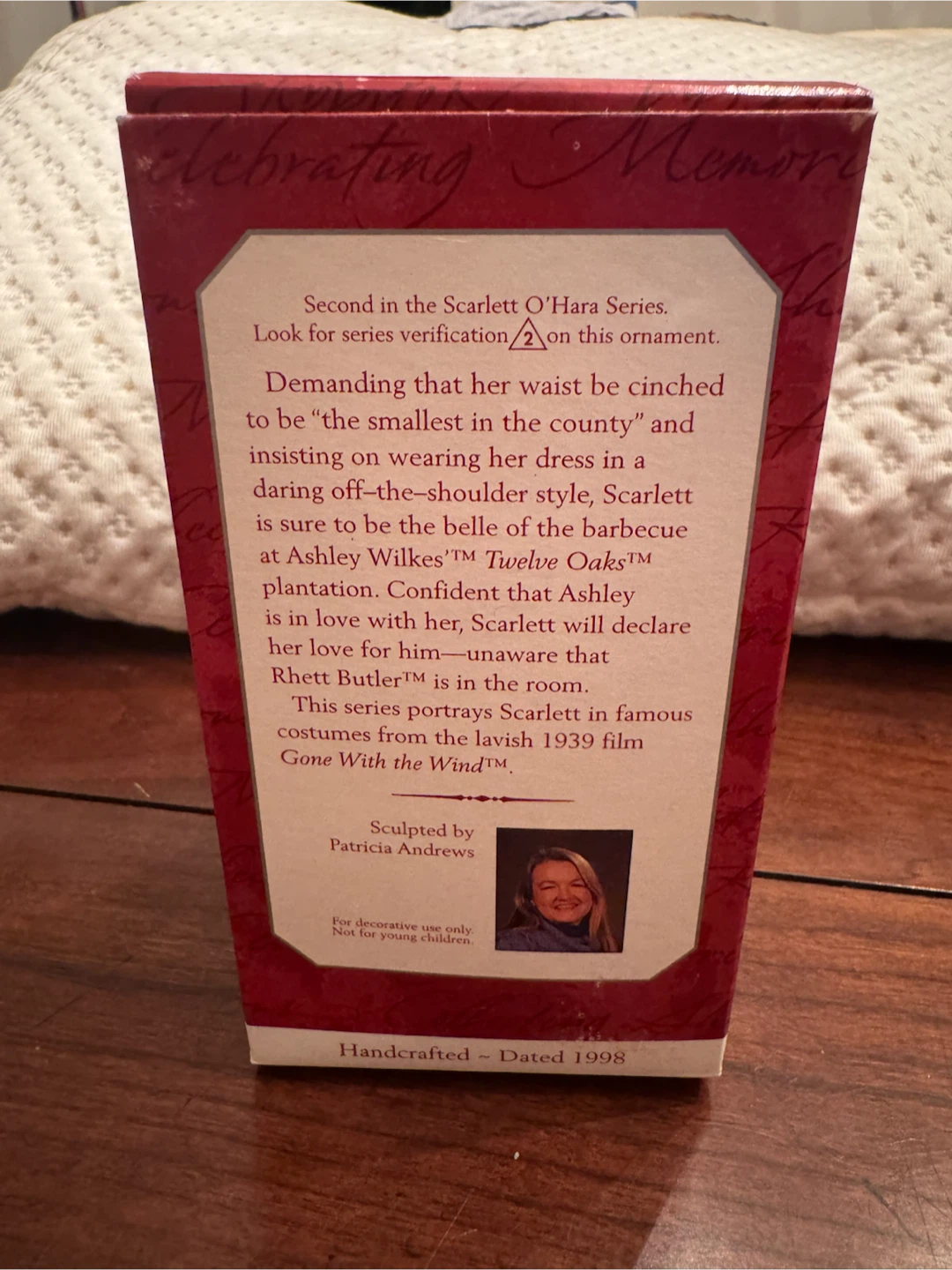 Hallmark Ornament Scarlett O'Hara Collector's Series 1998 - photo 5