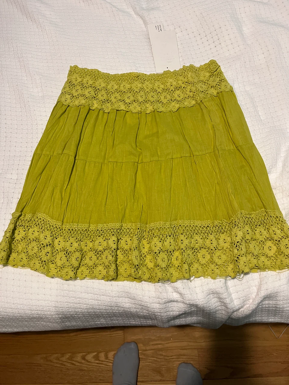 Why Not April Cotton Skirt Apple Green Medium