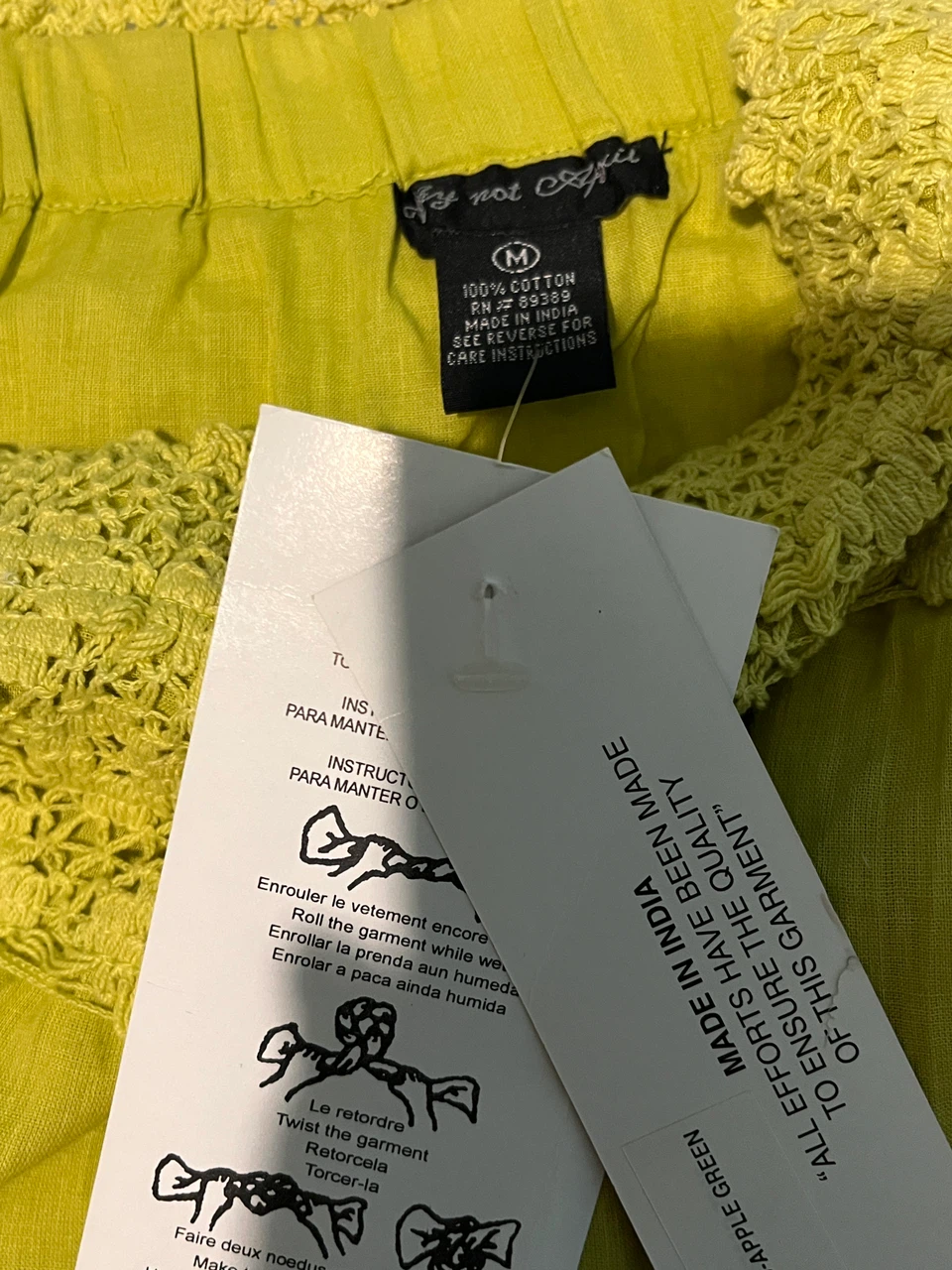 Why Not April Cotton Skirt Apple Green Medium - photo 5