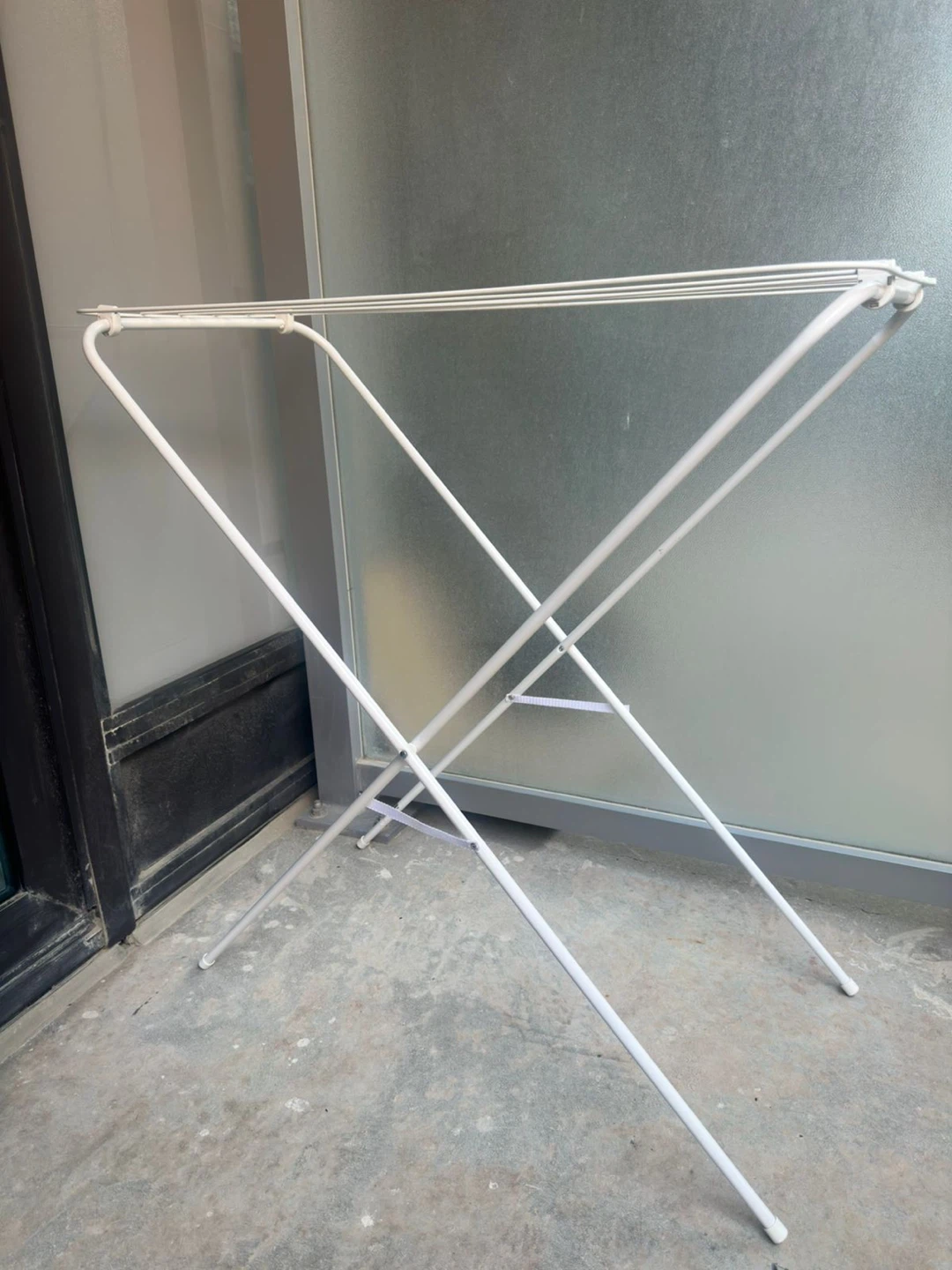White Folding Laundry Drying Rack - photo 3