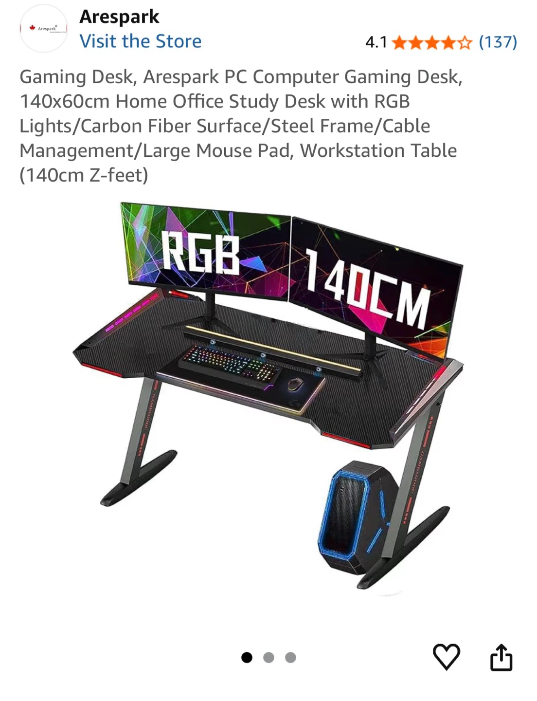 Gaming/Work Desk - photo 2