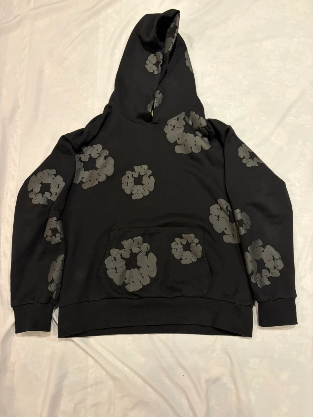 Denim tears hoodie black and black