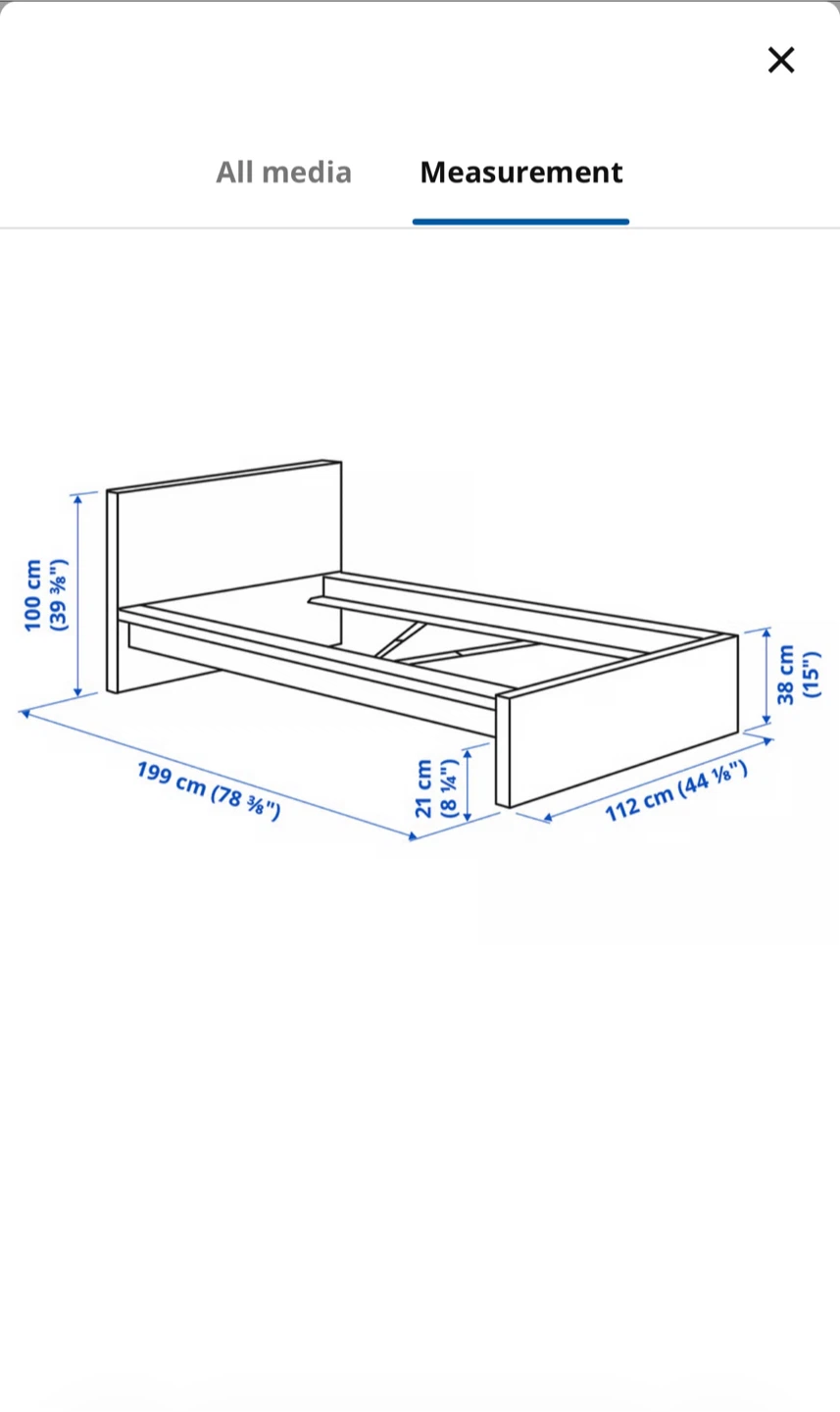 IKEA VITVAL Twin Bed Frame - photo 2