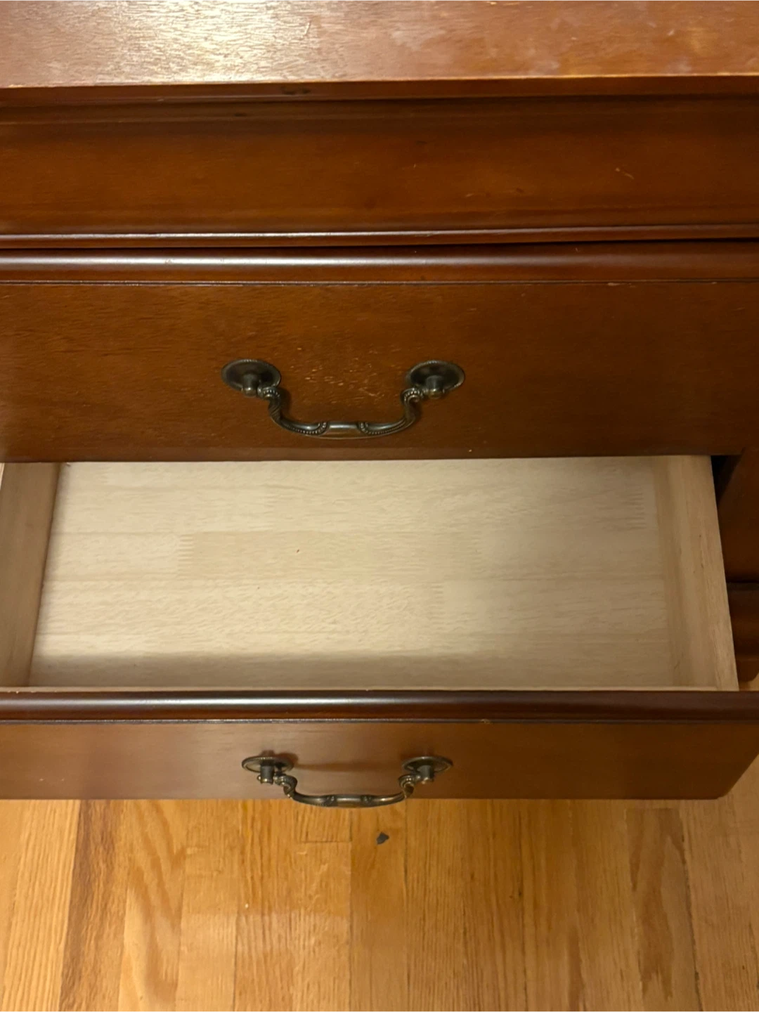 Wooden 2 Drawer Nightstand - photo 3