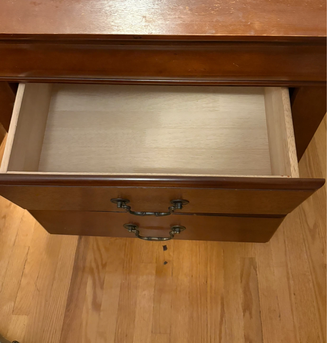 Wooden 2 Drawer Nightstand - photo 2