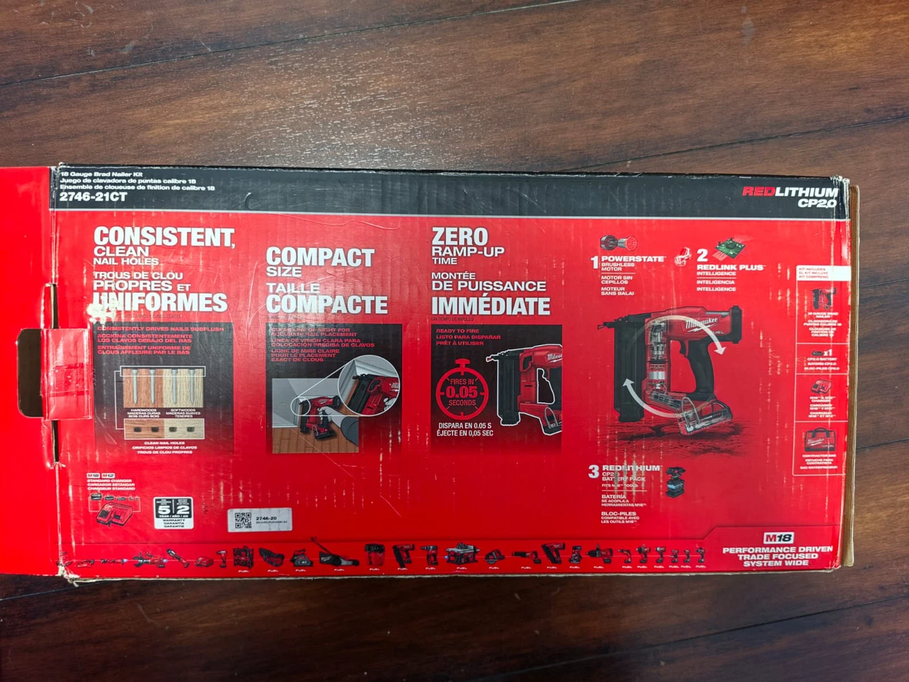 Milwaukee M18 FUEL CP20 Nailer with RedLithium Battery - photo 2