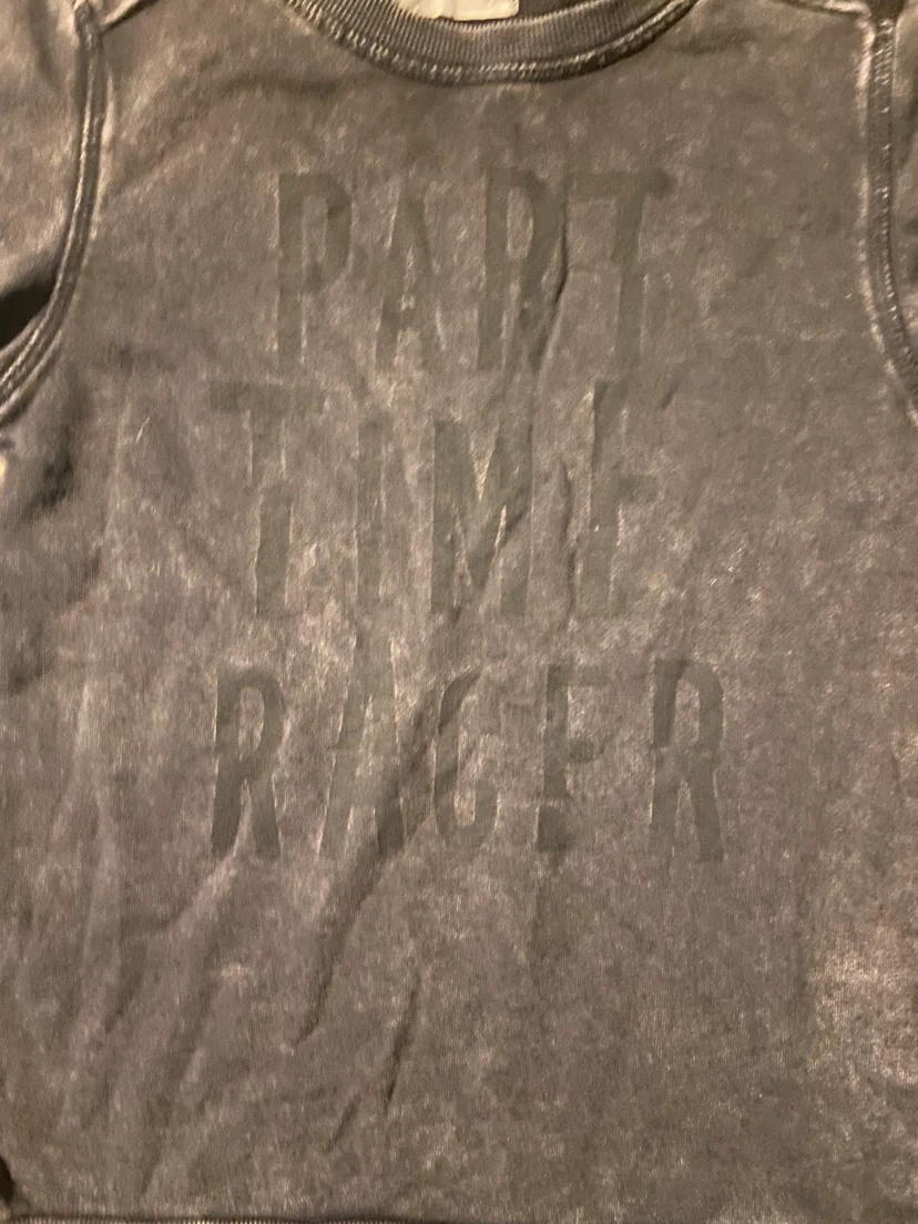Zara 'Part Time Rager' Acid Wash Sweatshirt Size 8-10 yrs - photo 2
