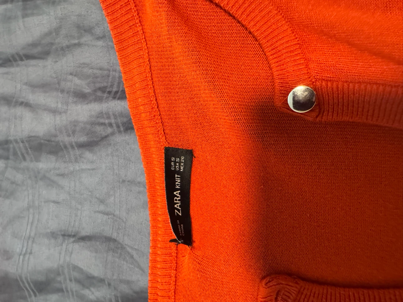Orange Zara Knit Cardigan - photo 2