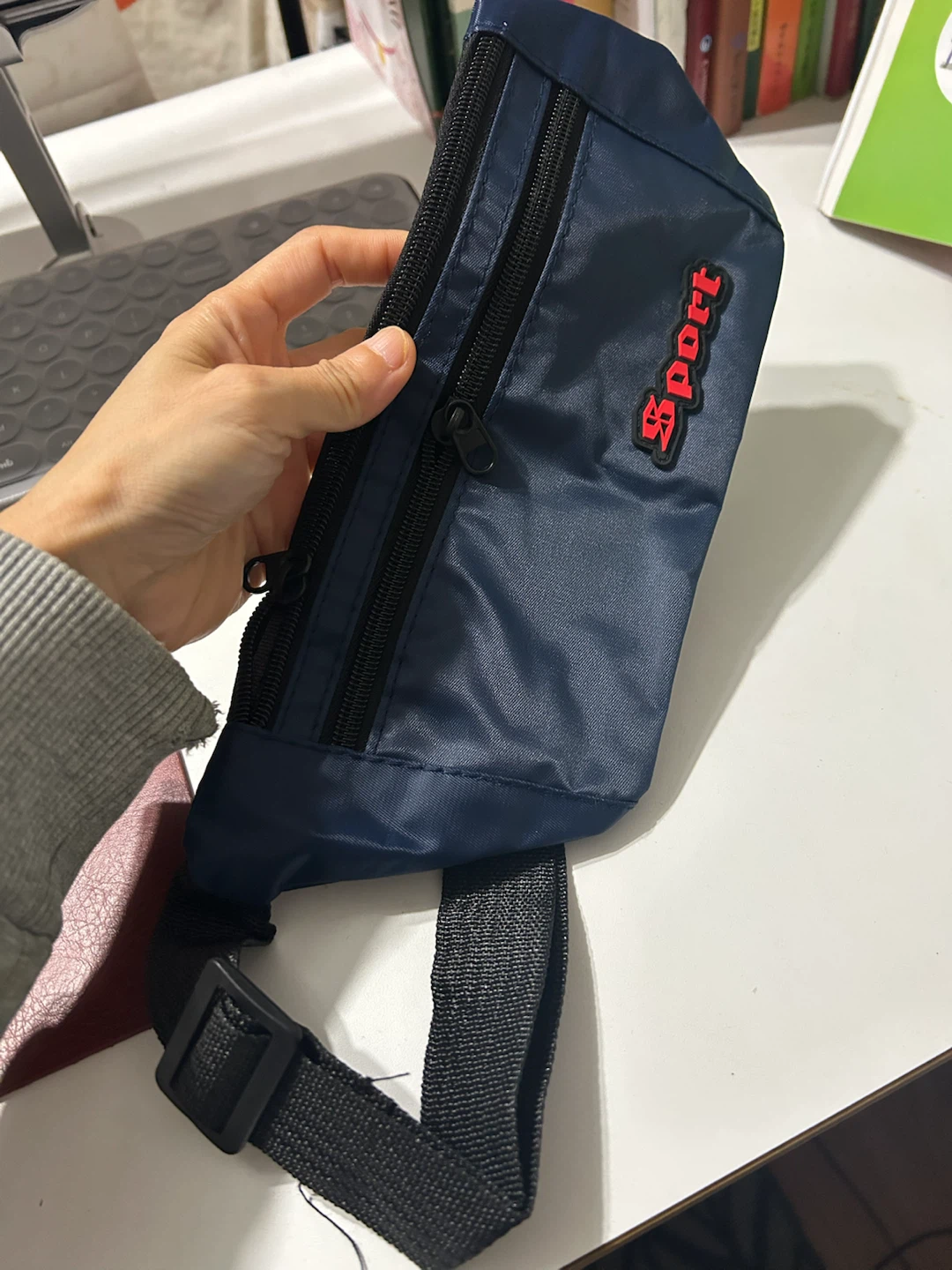 Brand New Blue and Black Sport Fanny Pack