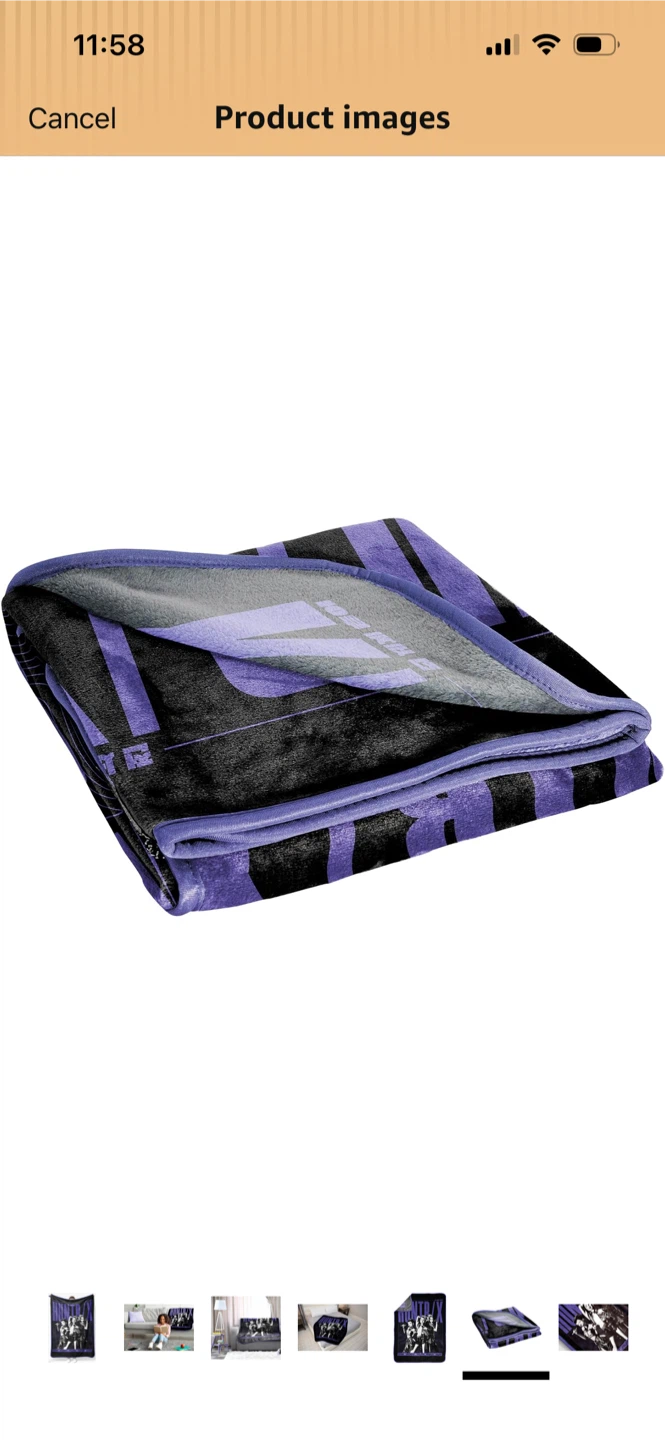 New-HUNTR/X World Tour Purple Throw Blanket - photo 5
