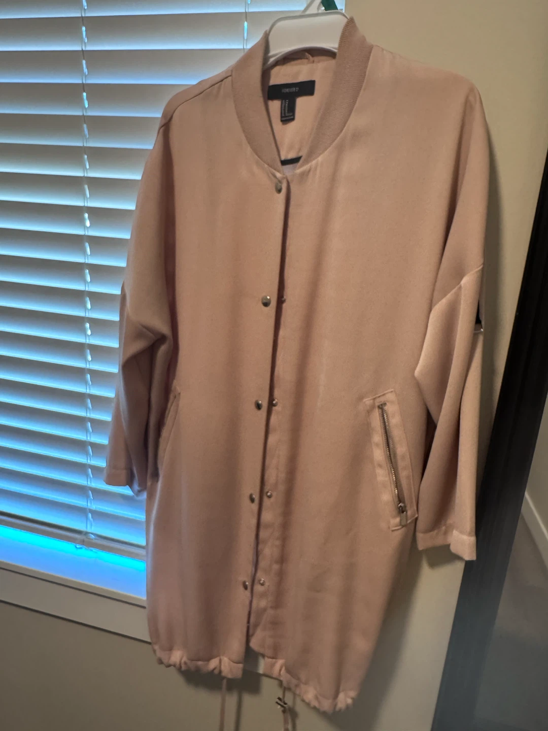 Baby pink Forever 21 Pink Bomber Jacket