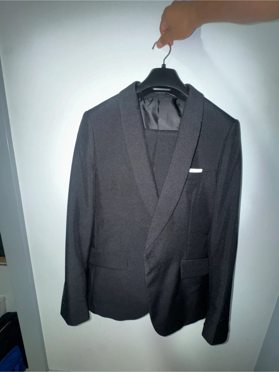 Black Shawl Collar Suit Jacket