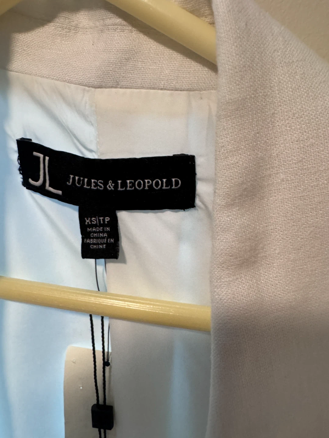 Jules & Leopold White Linen Blazer XS/TP - photo 2