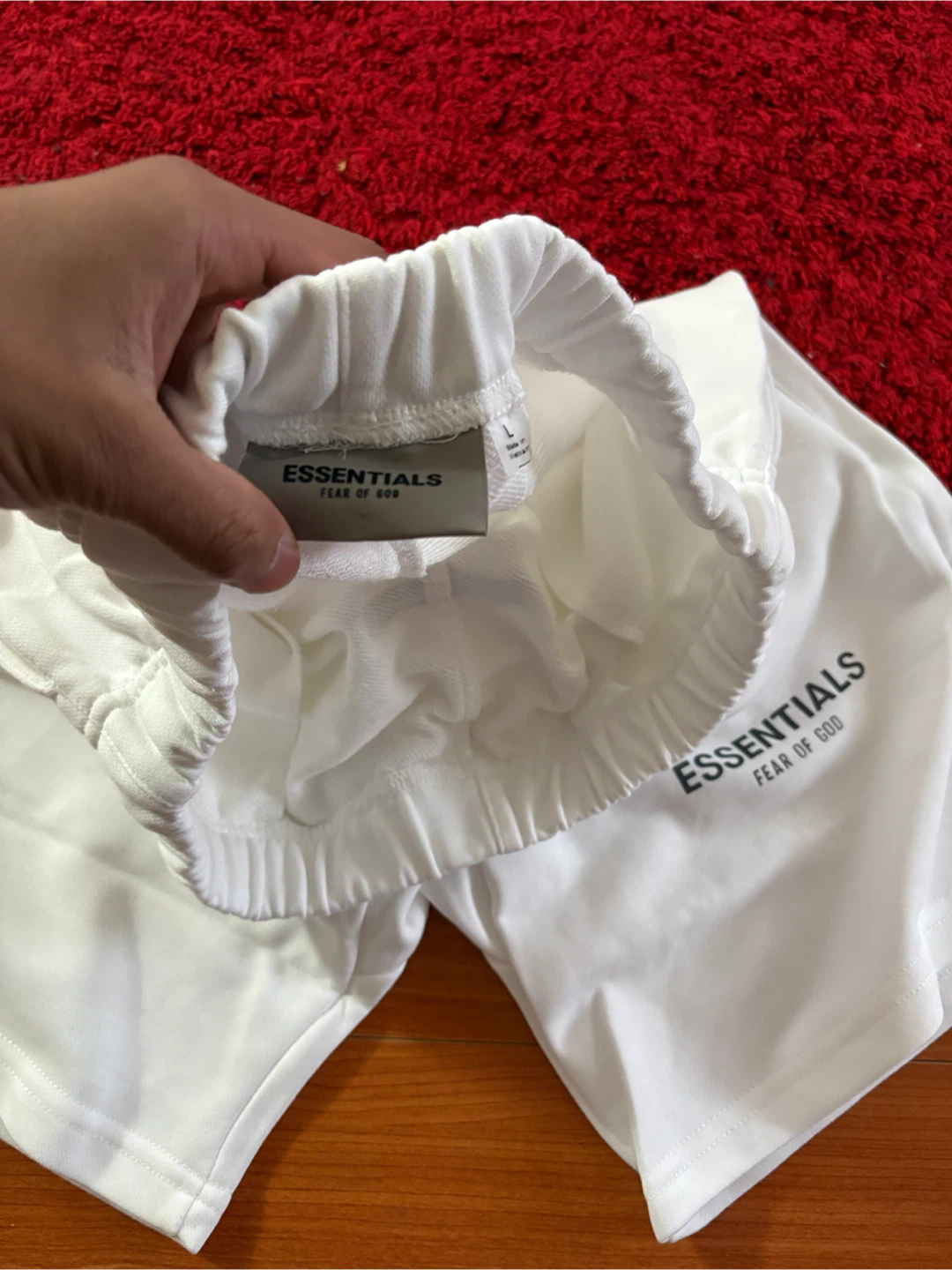 ESSENTIALS Fear of God White Shorts - photo 2