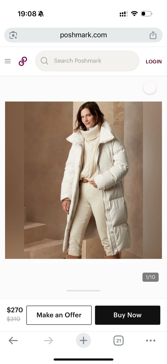 Banana Republic Puffer Down Coat