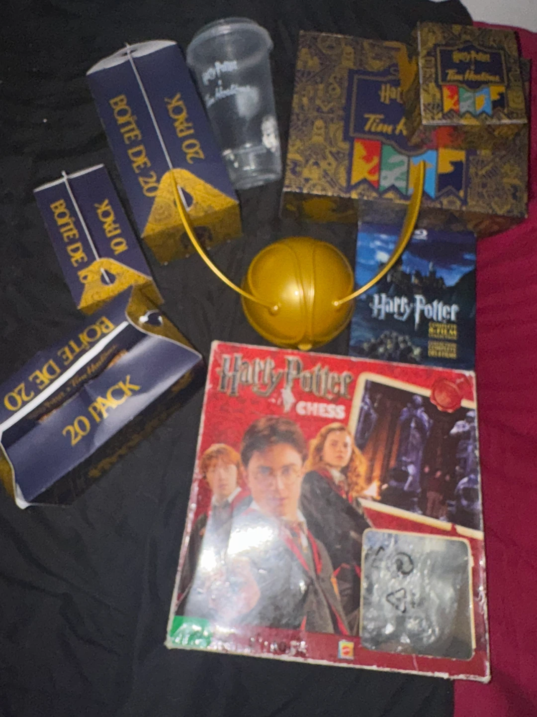 Harry Potter Chess Set and Blu-ray Collection Bundle