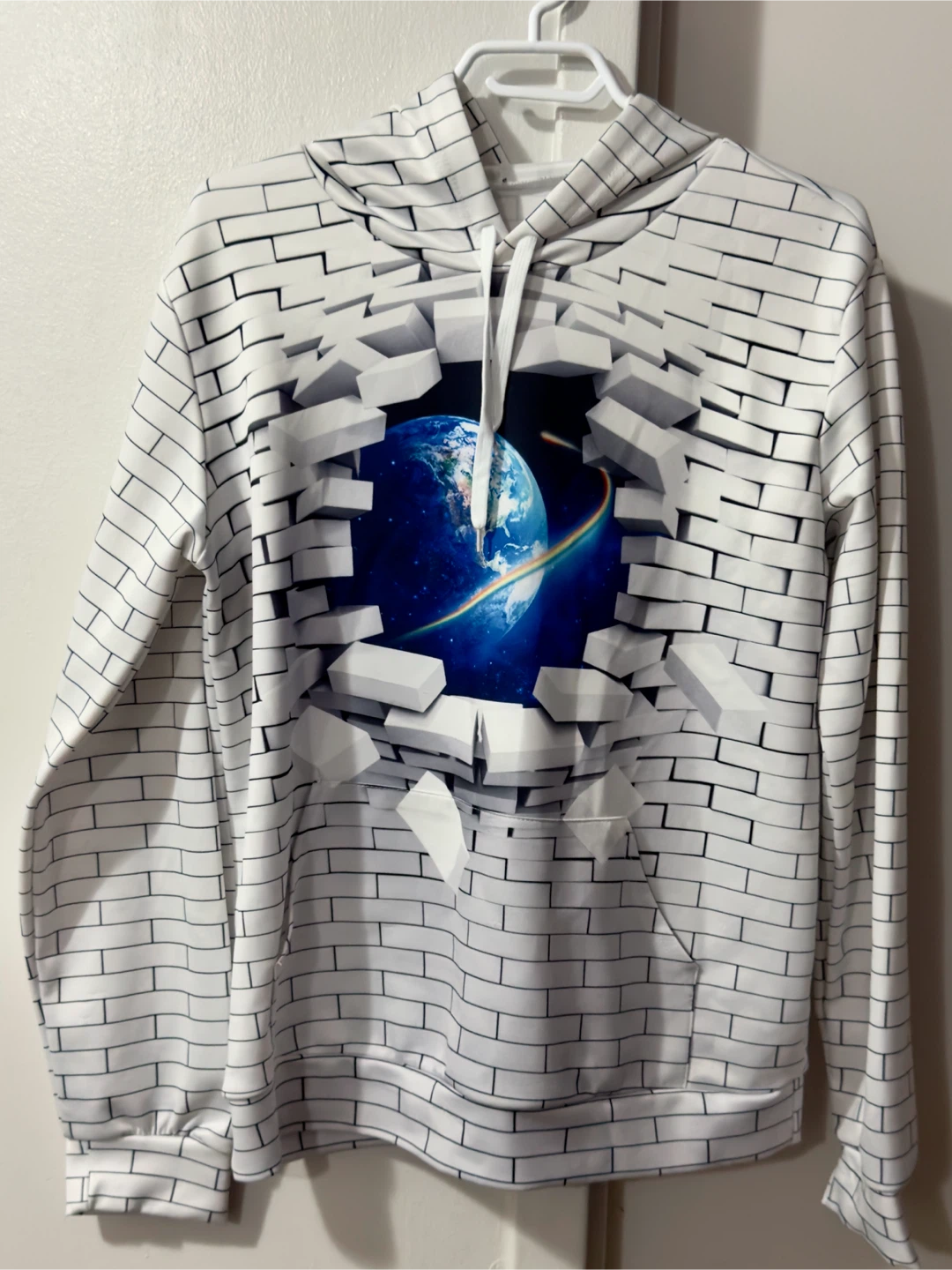 Earth and Brick Print Hoodie