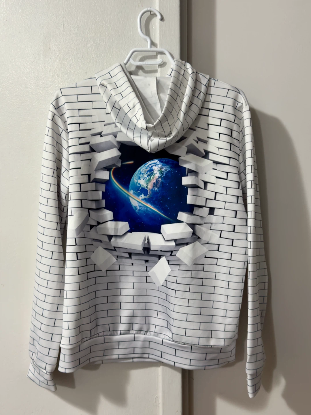 Earth and Brick Print Hoodie - photo 3