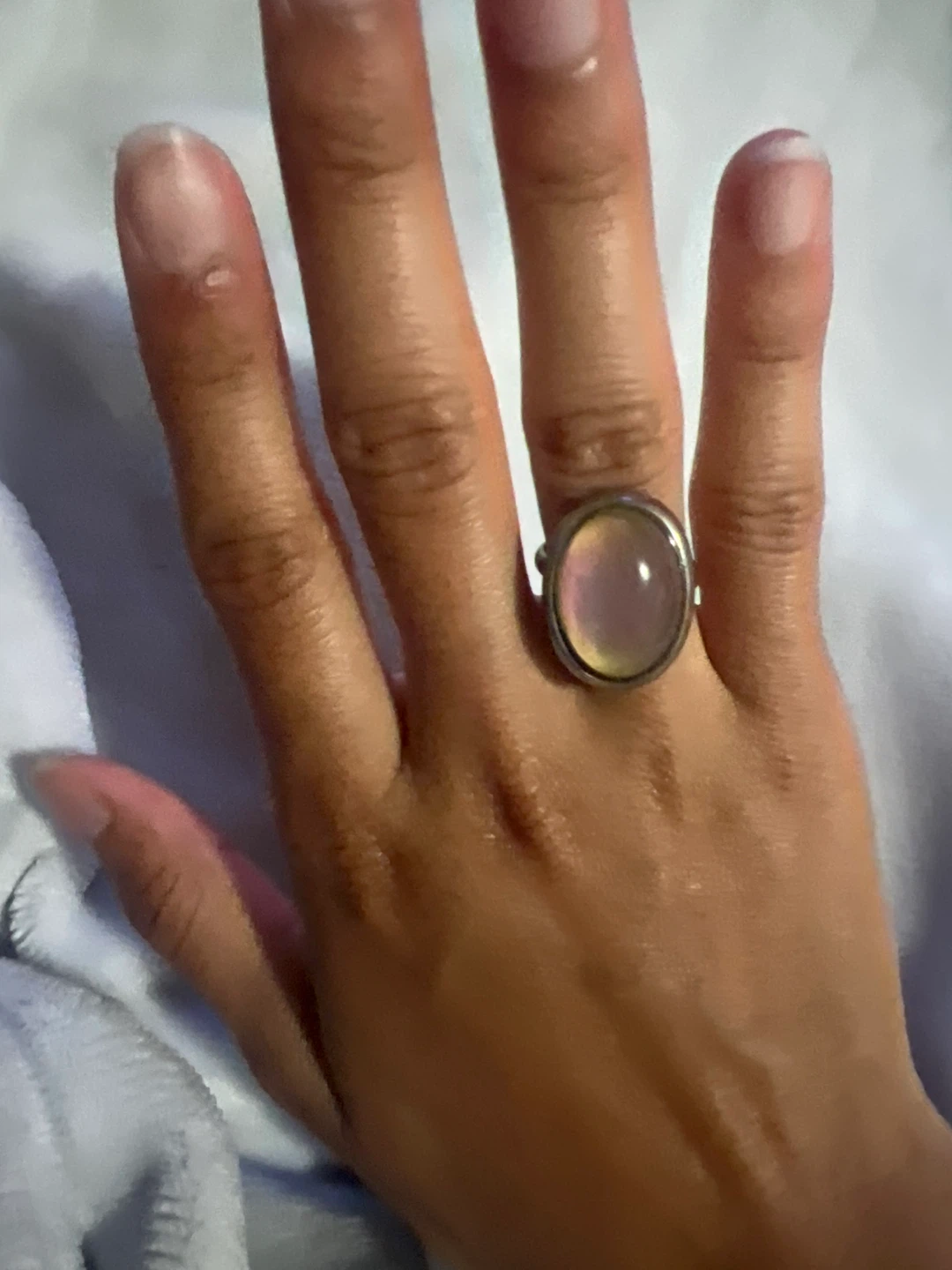Oval purple mood ring - photo 2