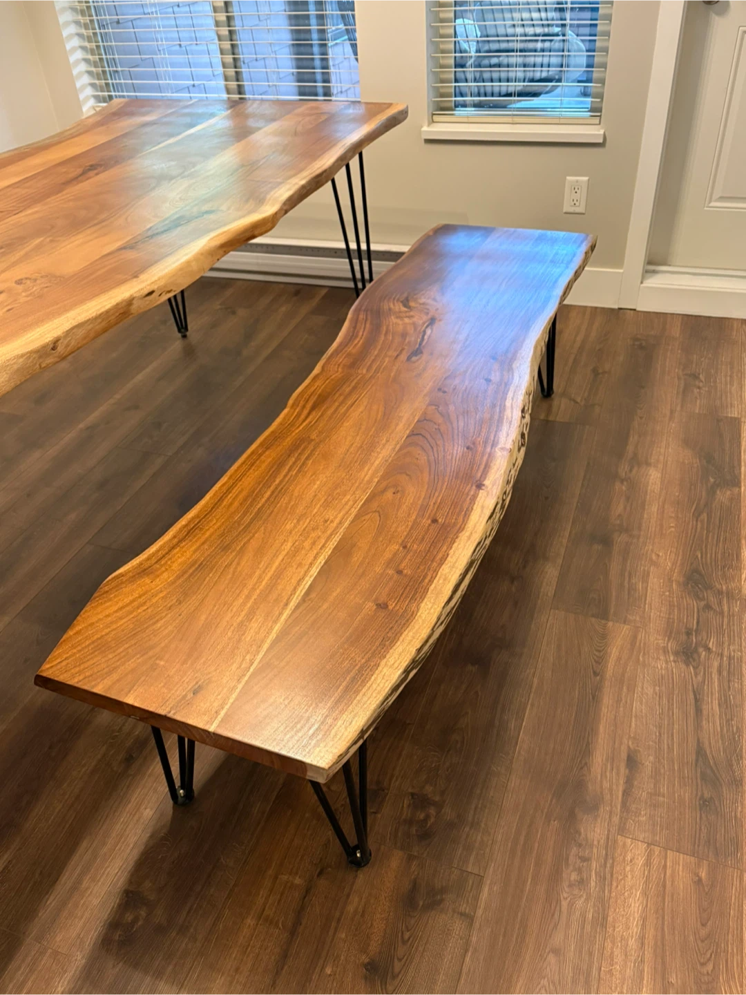 Live Edge Dining Table and Matching Bench - photo 2