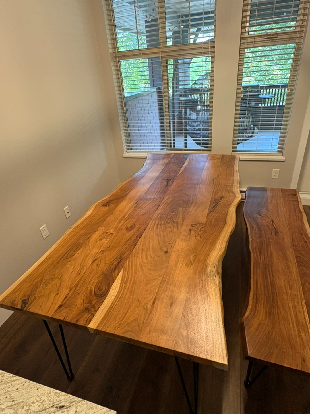 Live Edge Dining Table and Matching Bench - photo 3
