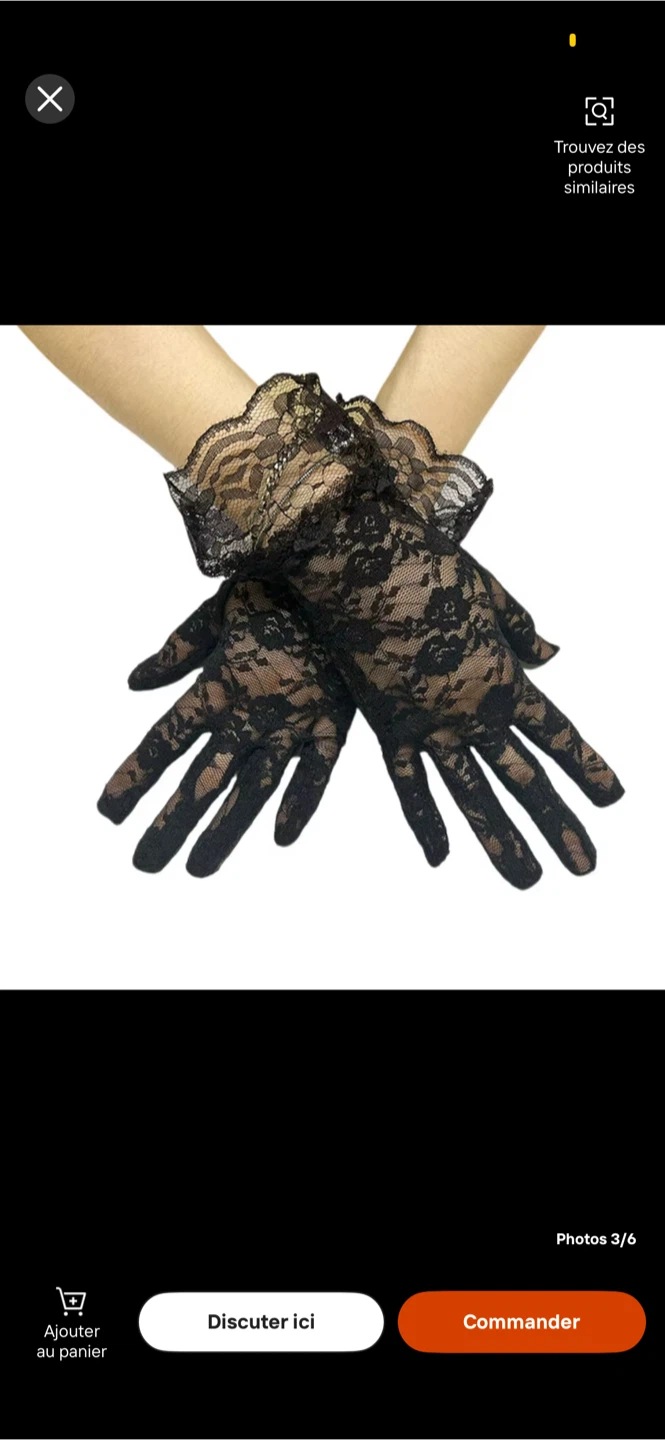 Black Lace Gloves - photo 2