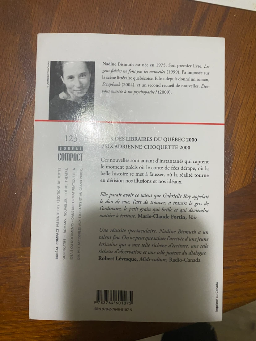 Les gens fidèles ne font pas les nouvelles by Nadine Bismuth - photo 2